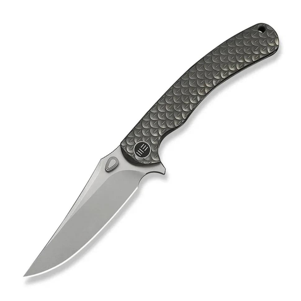Ніж складаний туристичний Weknife Dracarys, (9.1 см) Böhler M390 / титан 6AL4V сірий