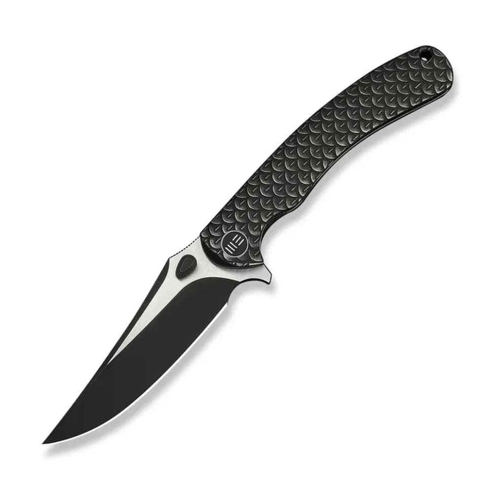 Ніж складаний туристичний Weknife Dracarys, (9.1 см) Böhler M390 / титан 6AL4V чорний