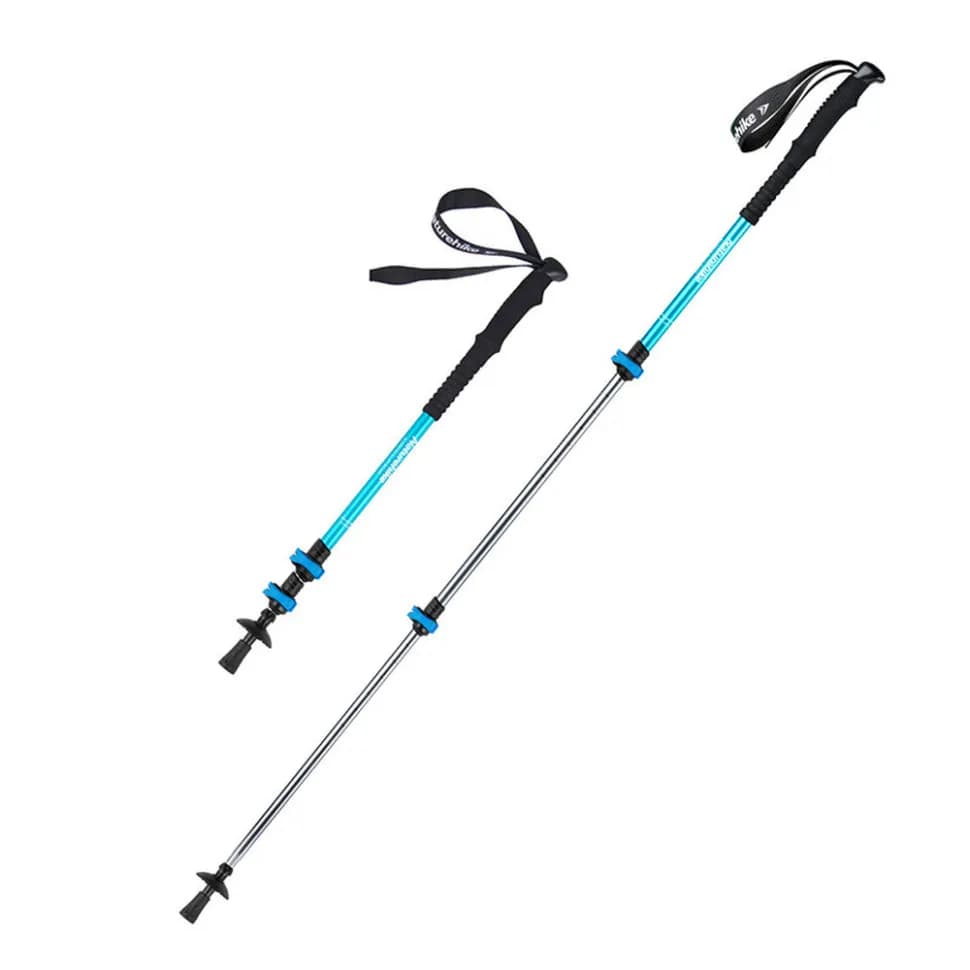 Трекінгові палиці 2шт Naturehike Men ST 01 6061 AL NH17D001-Z, 3-сек.,алюміній,сині - зображення 1