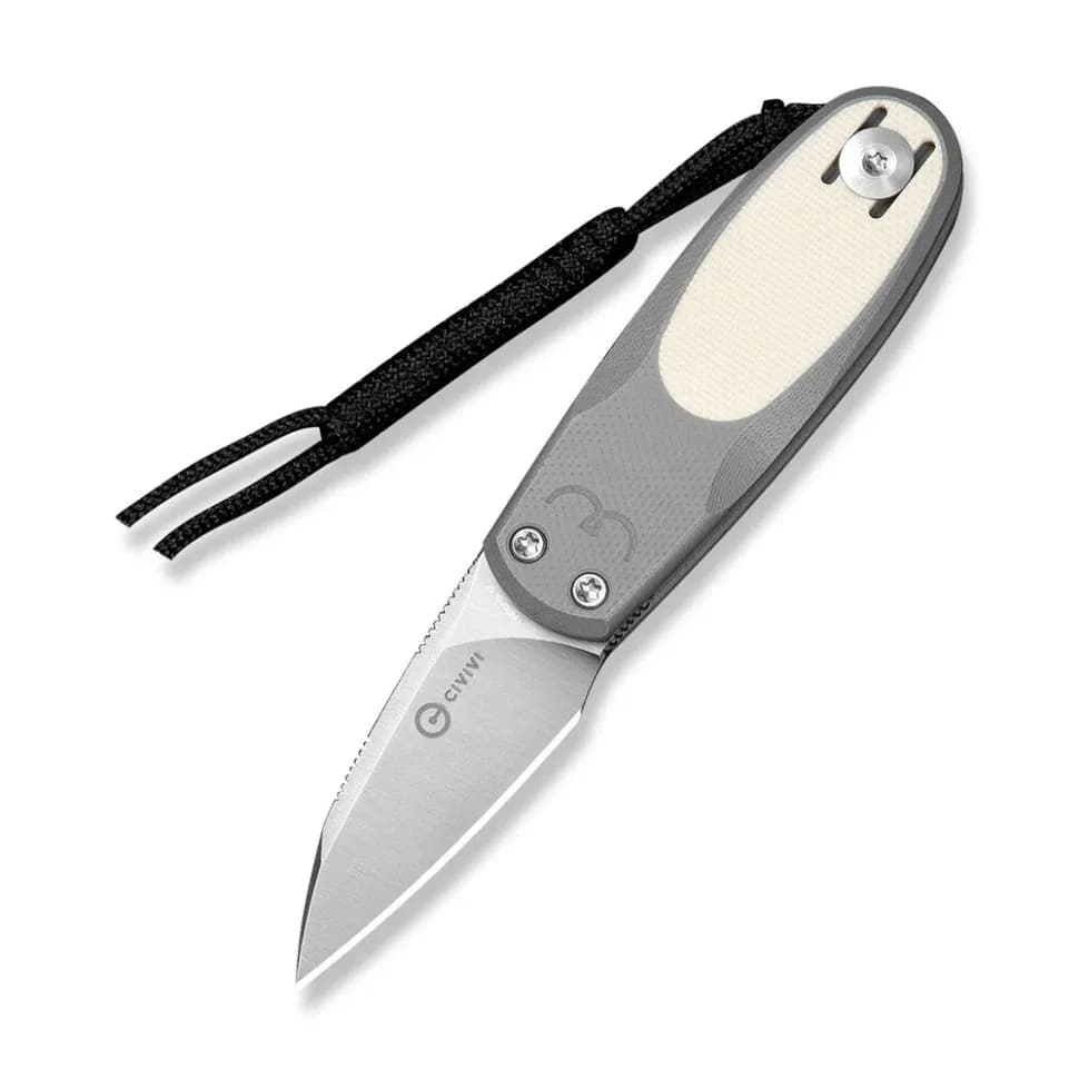 Ніж складаний кишеньковий Civivi Purr, (4.65 см) Nitro-V / G10 сірий/айворі