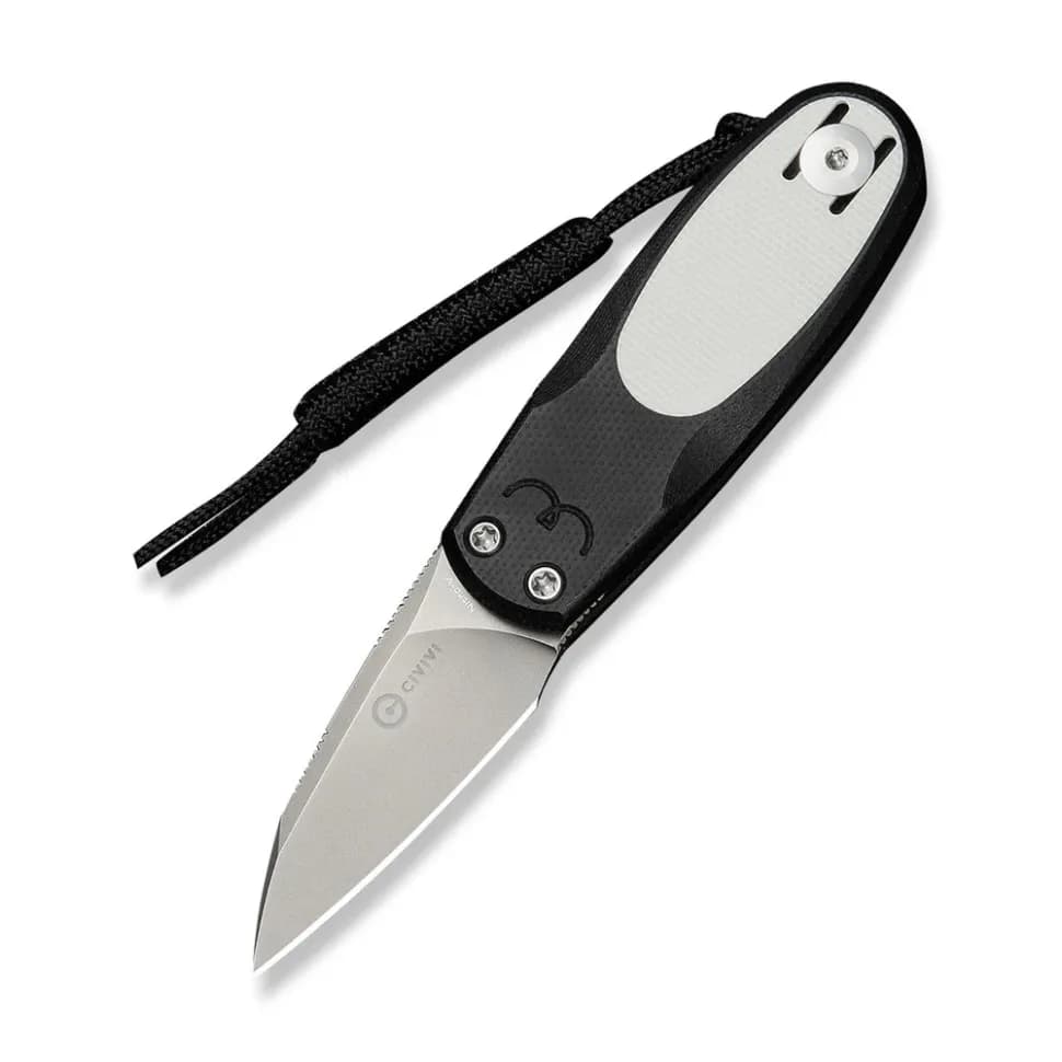 Ніж складаний кишеньковий Civivi Purr, (4.65 см) Nitro-V / G10 чорний/білий - зображення 1