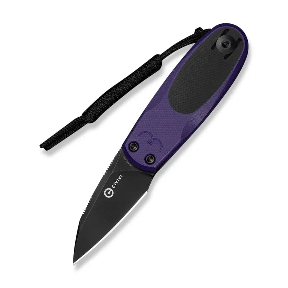 Ніж складаний кишеньковий Civivi Purr, (4.65 см) Nitro-V / G10 фіолетовий/чорний - зображення 1