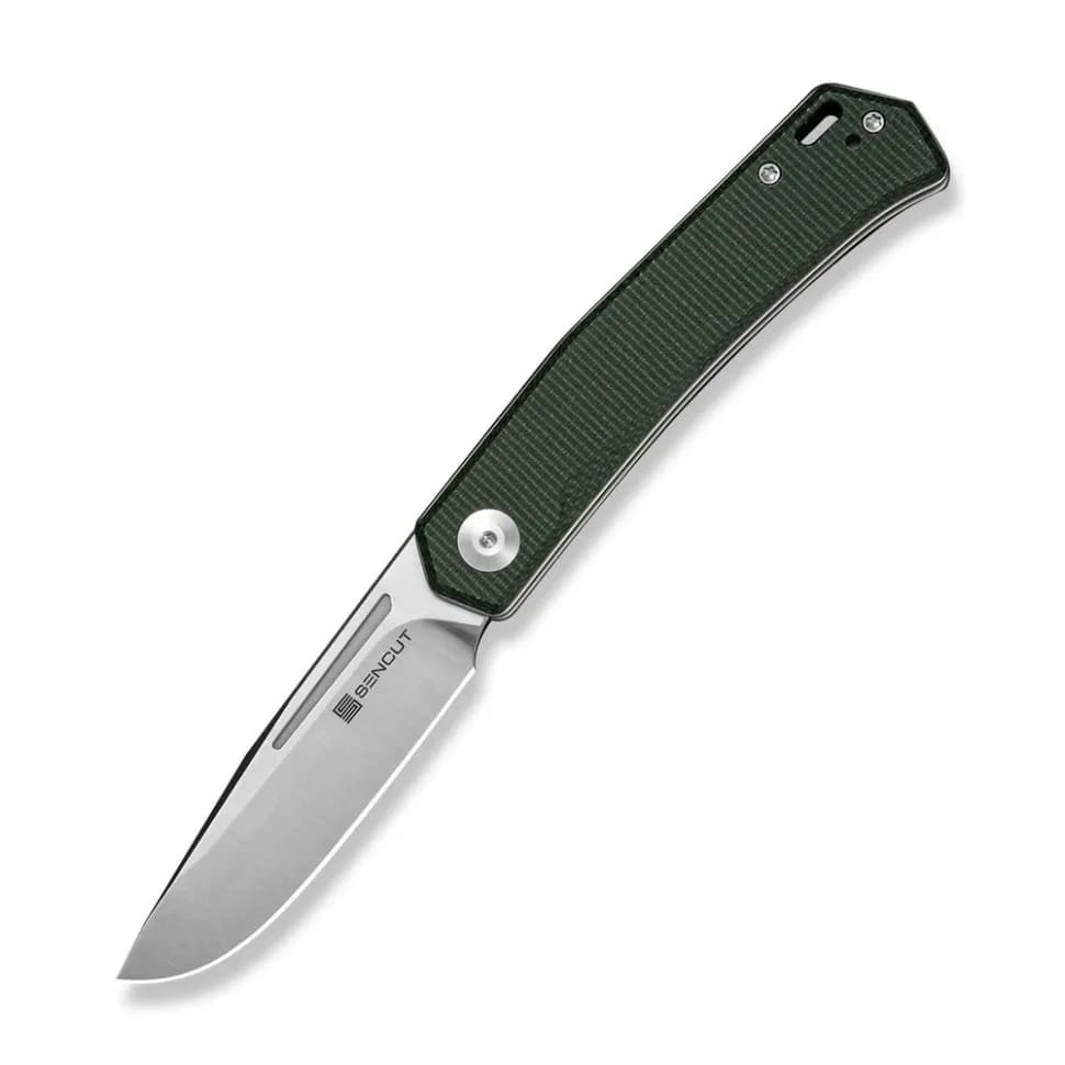 Ніж складаний кишеньковий Sencut Braxx, (7.93 см) D2 / Canvas Micarta зелений - зображення 1