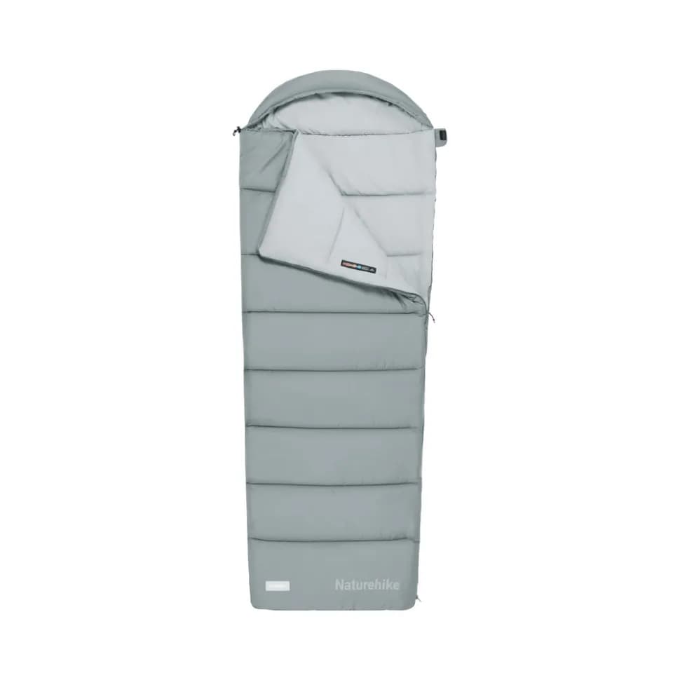 Спальний мішок з капюшоном Naturehike MS300 CNK2350WS023 лівий, сірий - зображення 1