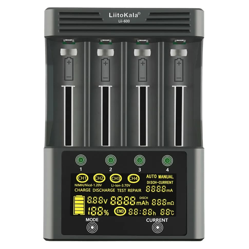 Універсальний зарядний пристрій LiitoKala Lii-600 EU для акумуляторів - зображення 1