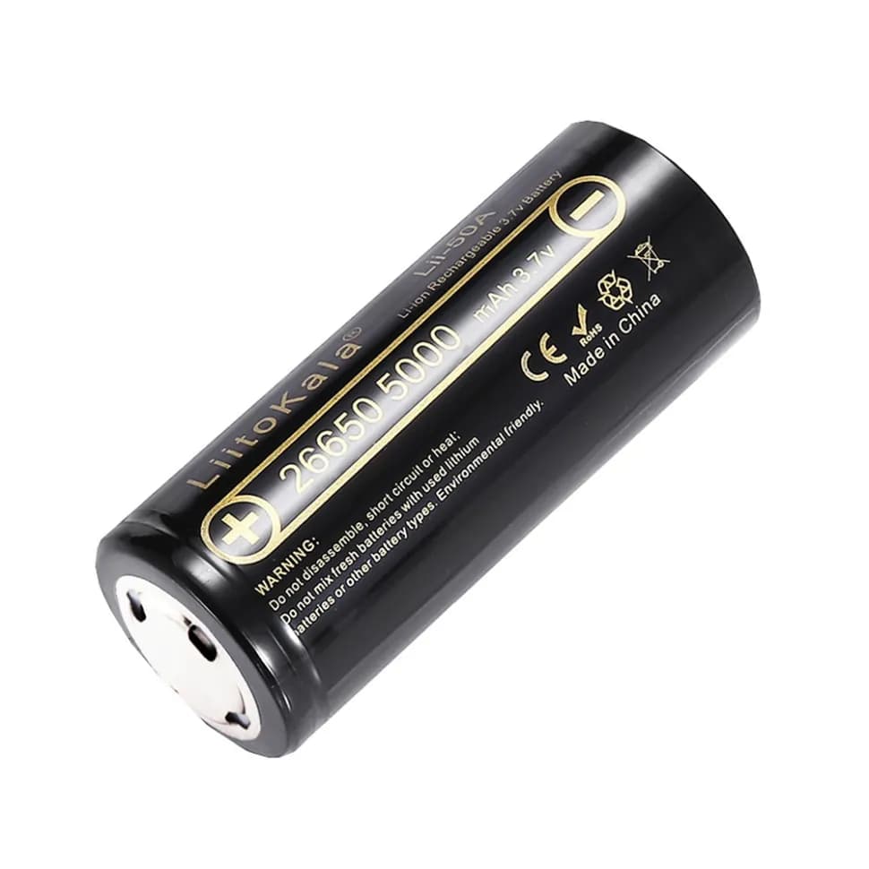 Акумулятор Liitokala Lii-50A-JT 5000 mAh 20A 26650 Li-ion - зображення 1