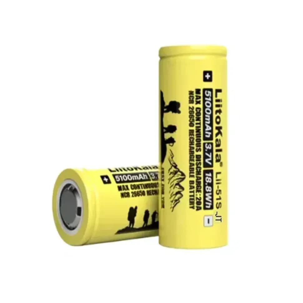 Акумулятор Liitokala Lii-51S-JT 5100 mAh 20A 26650 Li-ion - зображення 1