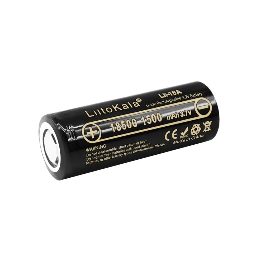 Акумулятор LiitoKala Lii-18A-N 18500 1500mah battery - зображення 1