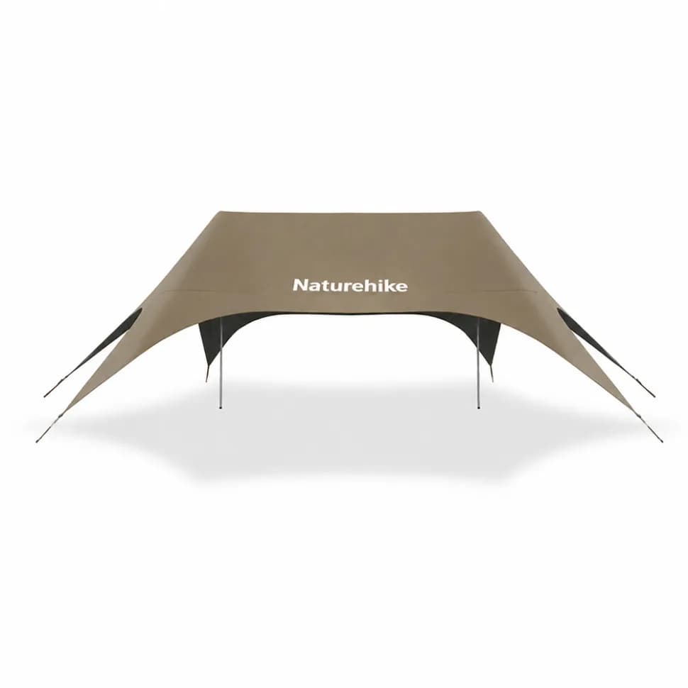 Тент туристичний Naturehike Cloud Skies Tarp Lite CNK2650WS023, 960 х 485 х 260 см, темно-коричневий - зображення 1