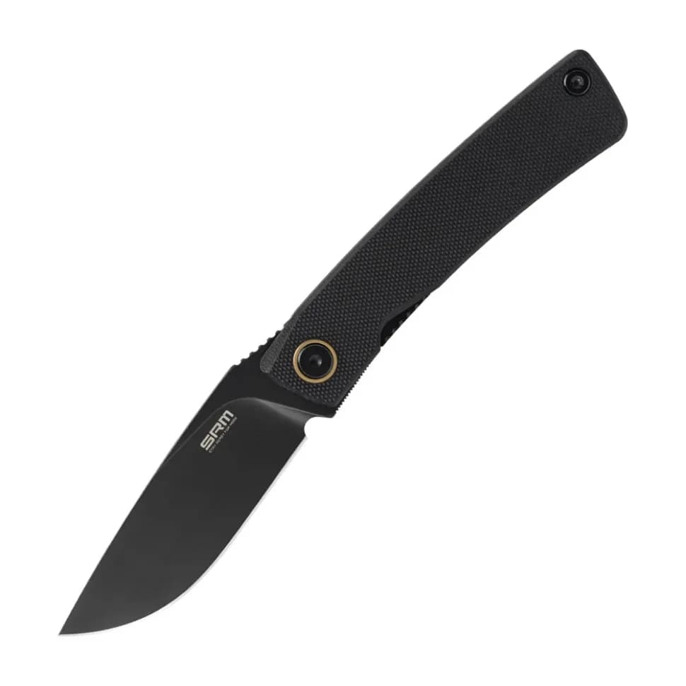 Ніж складаний кишеньковий SRM Air 105M-GB (7.5 см) 14C28N / G10 чорний - зображення 1