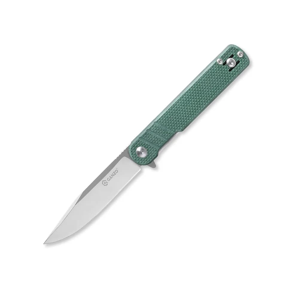 Ніж складаний туристичний Ganzo G772-GB (8.9 см) 8CR14 / G10 зелений - зображення 1