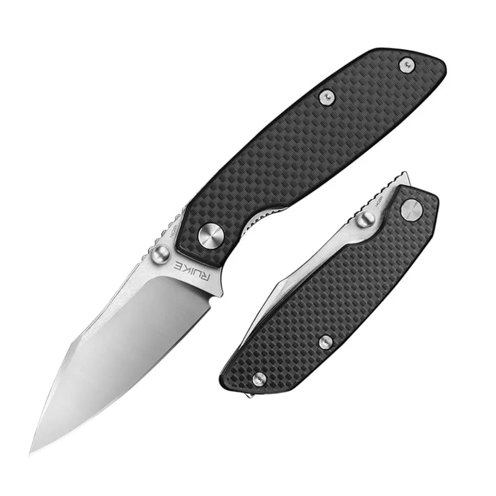 Ніж складаний туристичний Ruike P746-CB, (8 см) 14C28N / G10 чорний - зображення 1