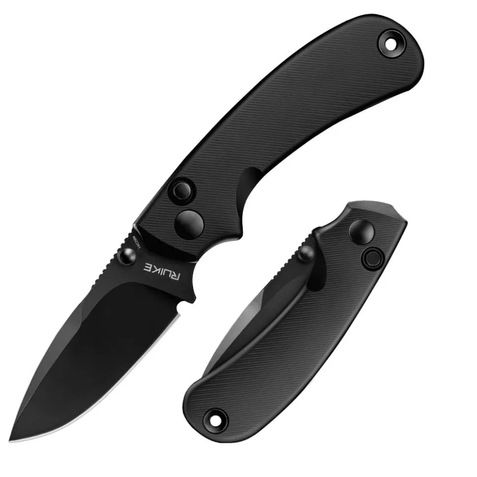 Ніж складаний кишеньковий Ruike P736-AB, (7.5 см) 14C28N / алюміній, чорний - зображення 1