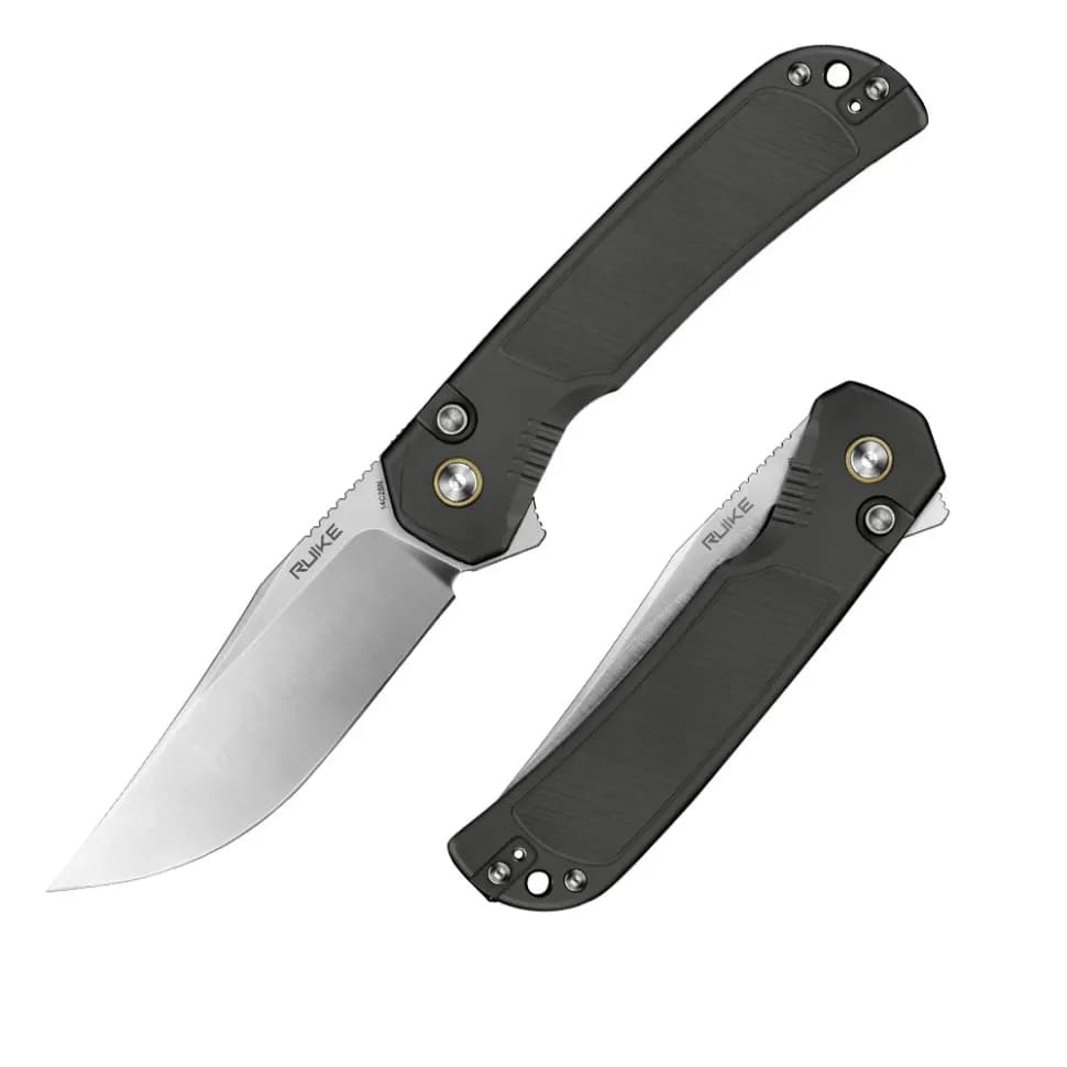 Ніж складаний туристичний Ruike P192-AK, (9.1 см) 14C28N / алюмінієвий сплав 6063, сірий - зображення 1
