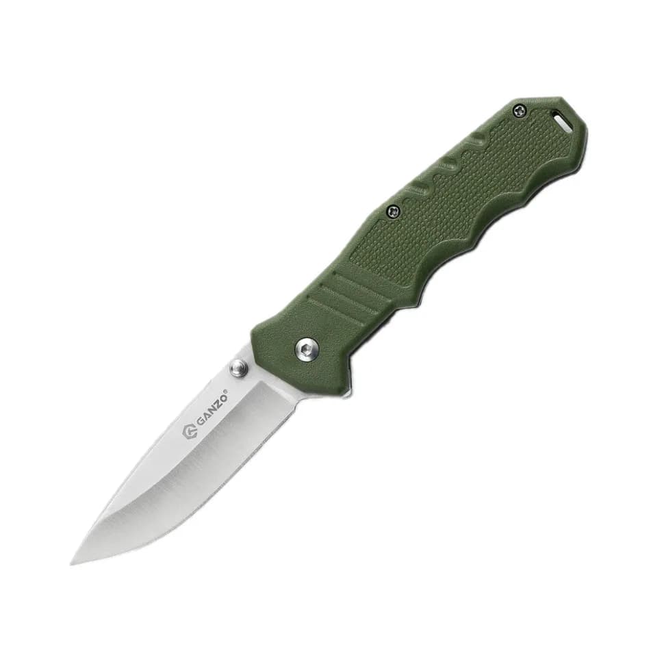 Ніж складаний кишеньковий Ganzo G616-GR (7.9 см) 440C / ABS зелений - зображення 1