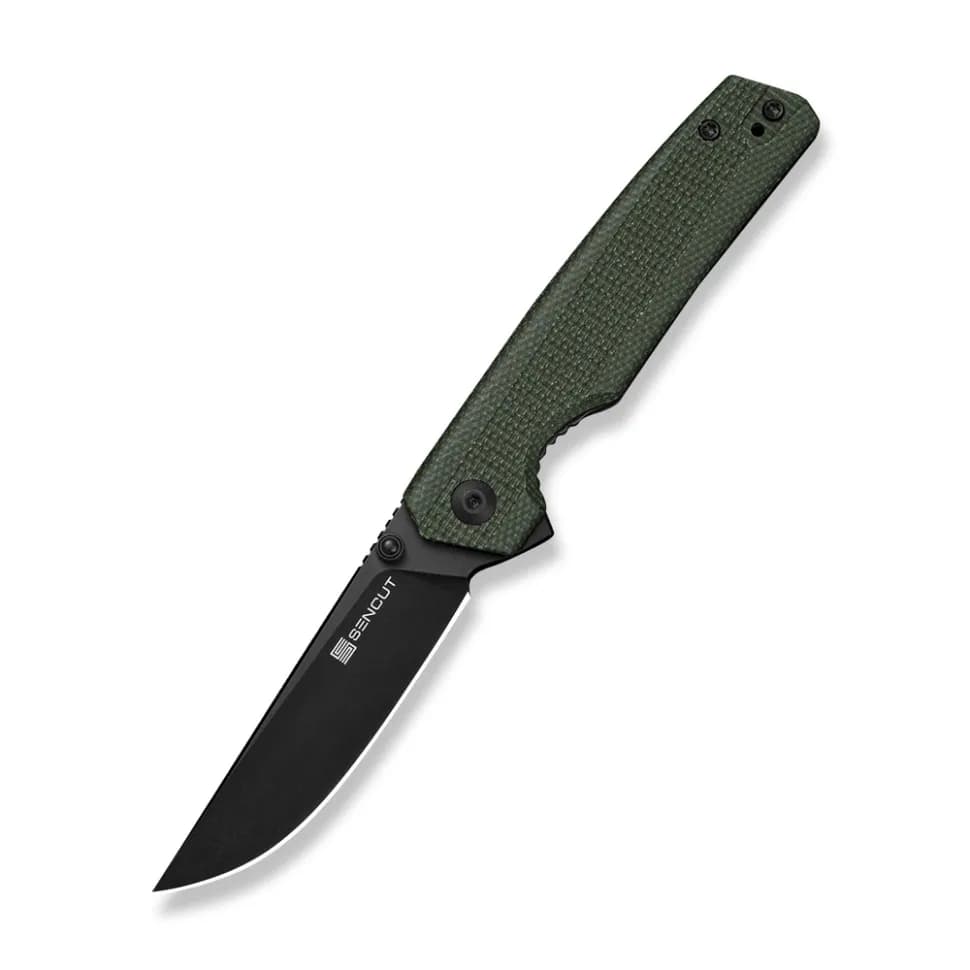 Ніж складаний кишеньковий Sencut Stria, (7,9 см) D2 / Micarta зелений - зображення 1