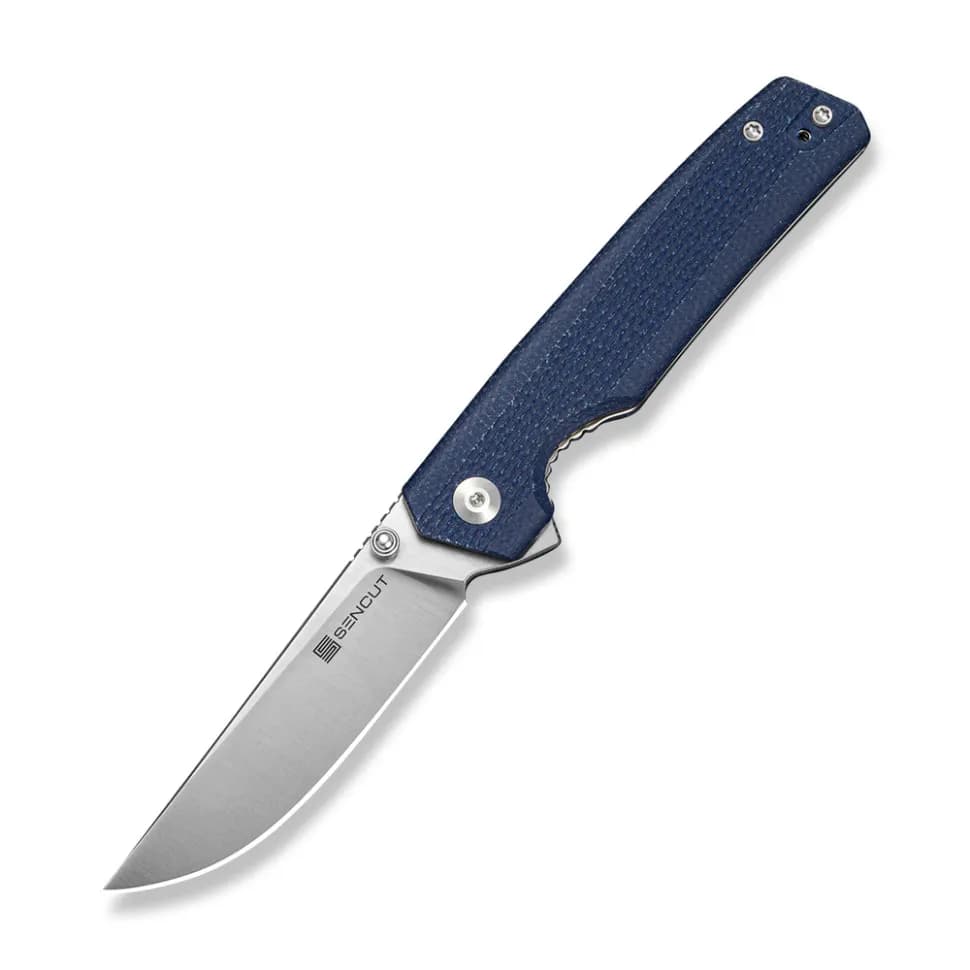 Ніж складаний кишеньковий Sencut Stria, (7,9 см) D2 / Micarta синій - зображення 1