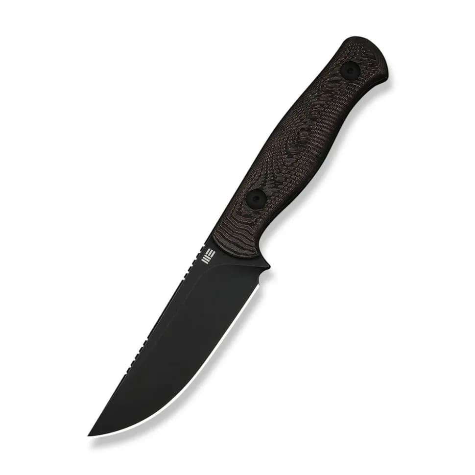 Ніж фіксований туристичний Weknife Notchline, (8.7 см) CPM S35VN /Carbon Fiber мідний з чохлом - зображення 1