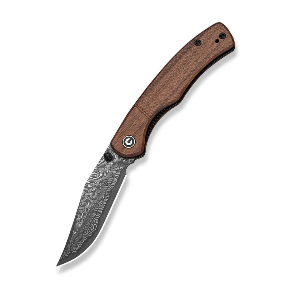 Ніж складаний кишеньковий Civivi Clingman (7.6 см) Damascus / Guibourtia Wood дерево - зображення 1
