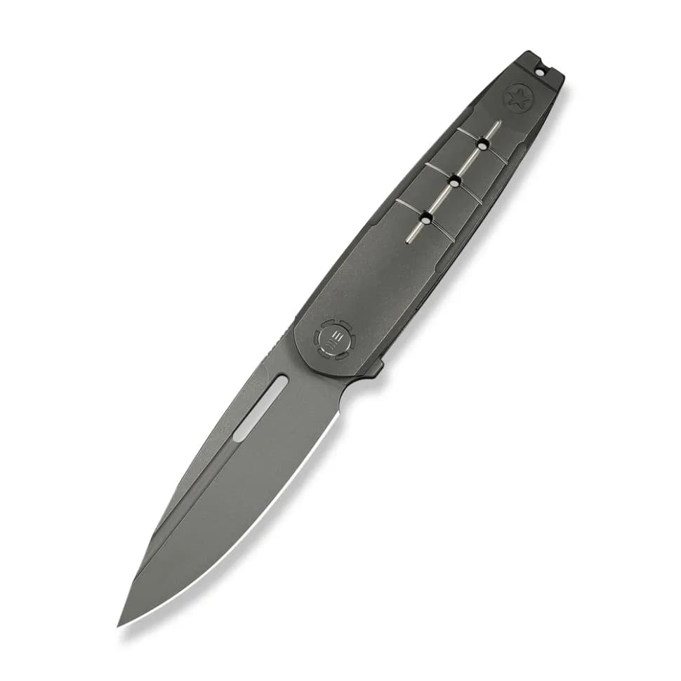 Ніж складаний туристичний Weknife Hull (9.9 см) Bohler M390 / Titanium сірий - зображення 1