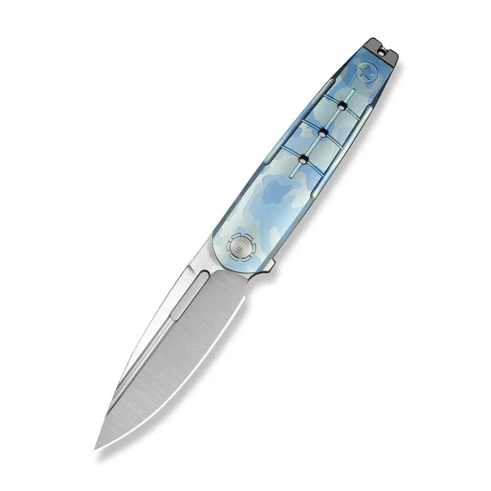 Ніж складаний туристичний Weknife Hull (9.9 см) Bohler M390 / Titanium синій - зображення 1