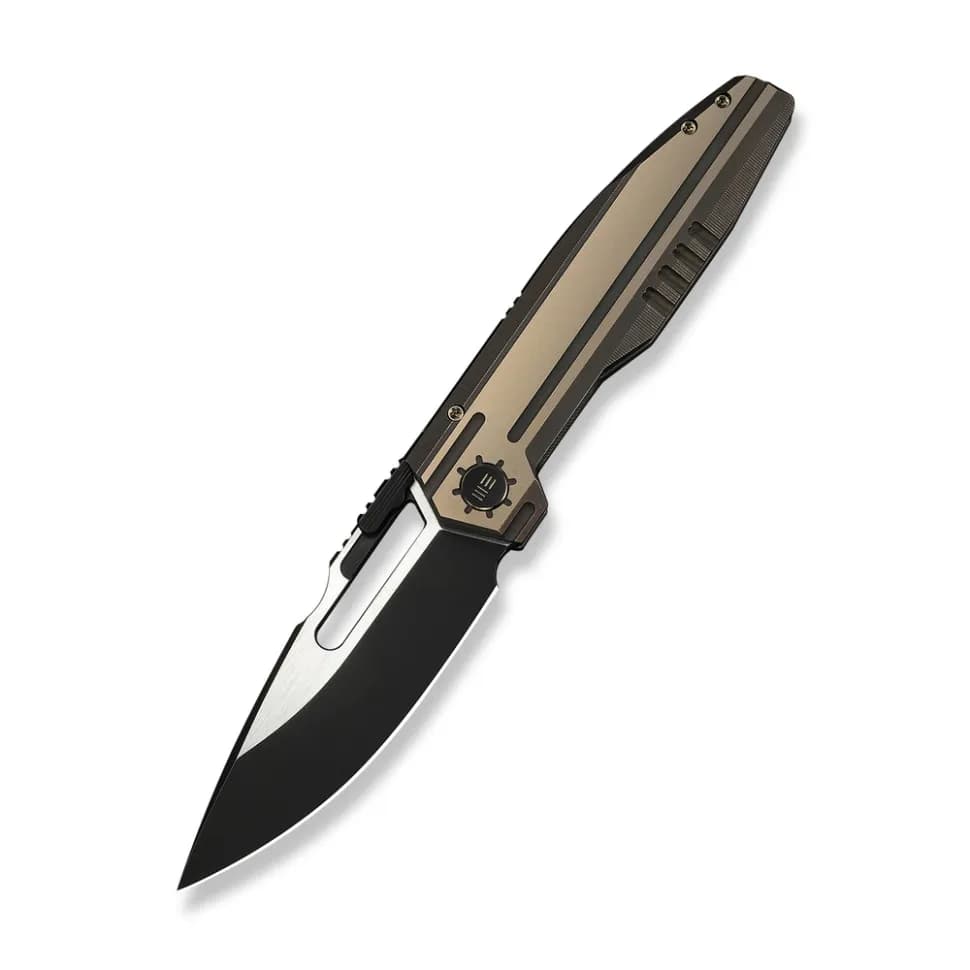 Ніж складаний туристичний Weknife Reveille (9.7 см) Bohler M390 / Titanium бронзовий - зображення 1