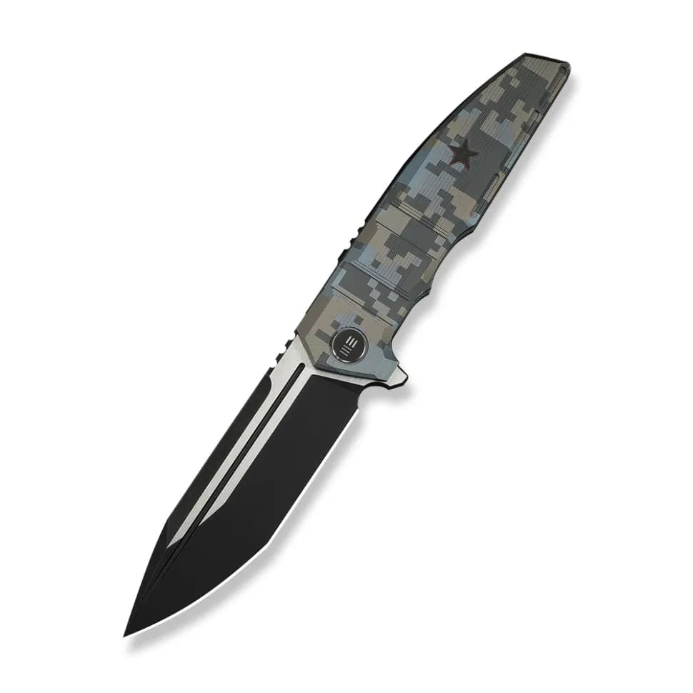 Ніж складаний туристичний Weknife Breach (9.8 см) Bohler M390 / Titanium піксель