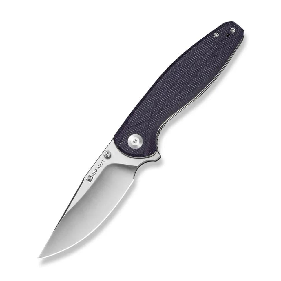 Ніж складаний туристичний Sencut Vyrce (8.9 см) D2 / Canvas Micarta фіолетовий - зображення 1