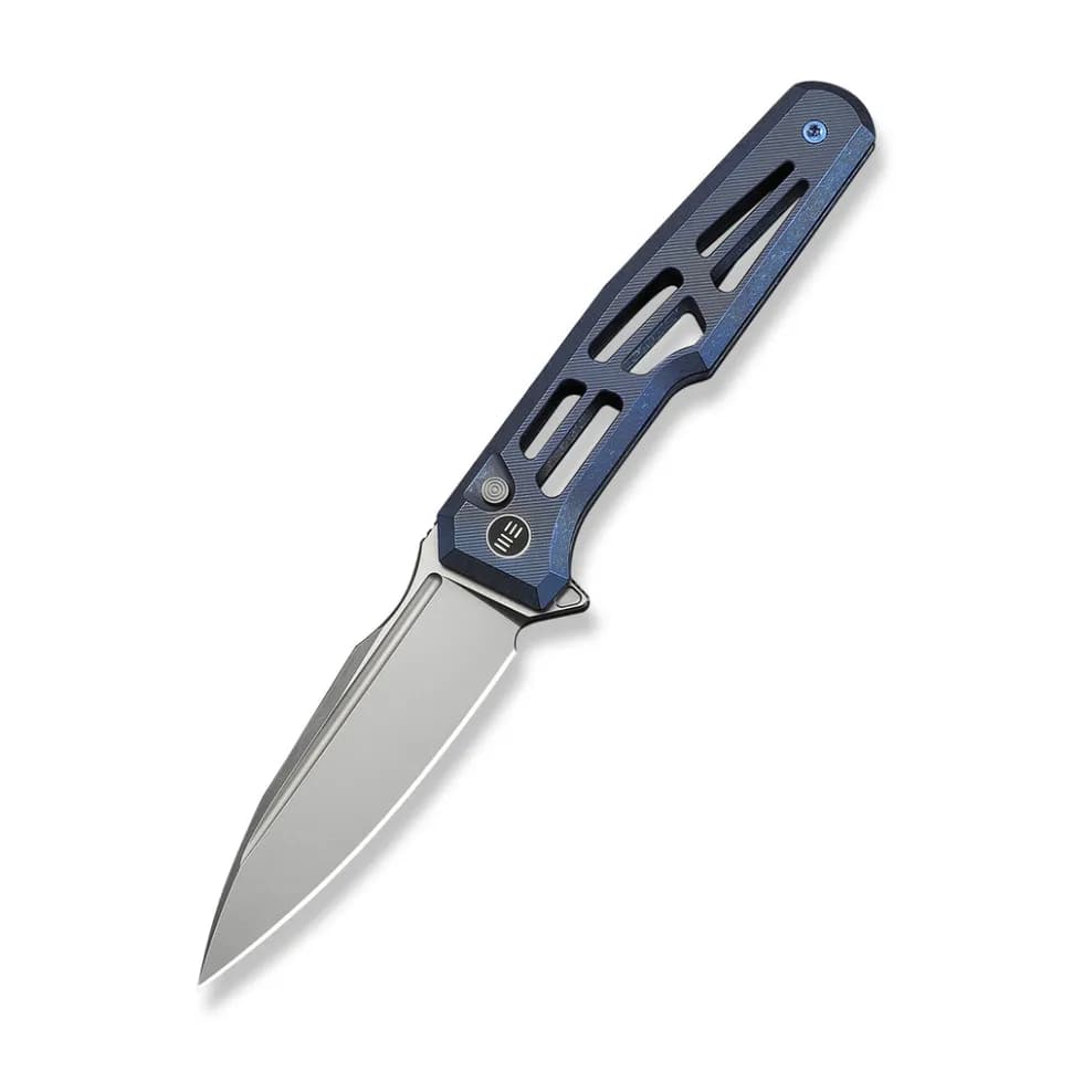 Ніж складаний туристичний Weknife Dressytak (8.6 см) Bohler M390 / Titanium синій - зображення 1